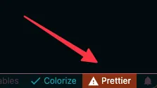 Prettier-Fehler in Visual Studio Code